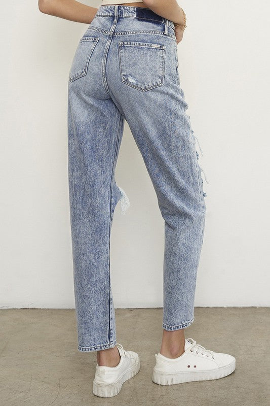SLIM BOYFRIEND JEANS - Tigbul's Variety Fashion Shop