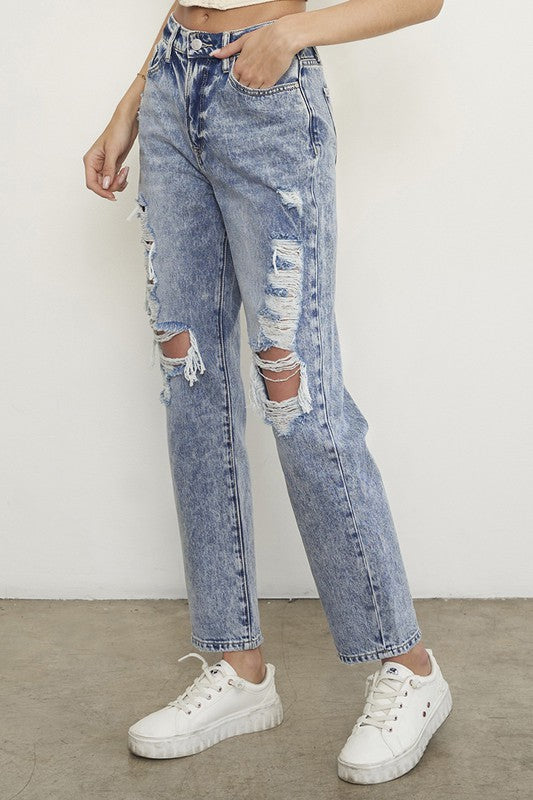 SLIM BOYFRIEND JEANS - Tigbul's Variety Fashion Shop
