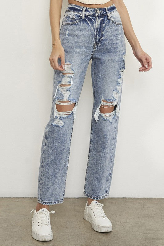 SLIM BOYFRIEND JEANS - Tigbul's Variety Fashion Shop