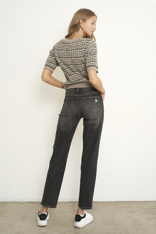 Distressed Girlfriend Jeans - Tigbuls Variety Fashion