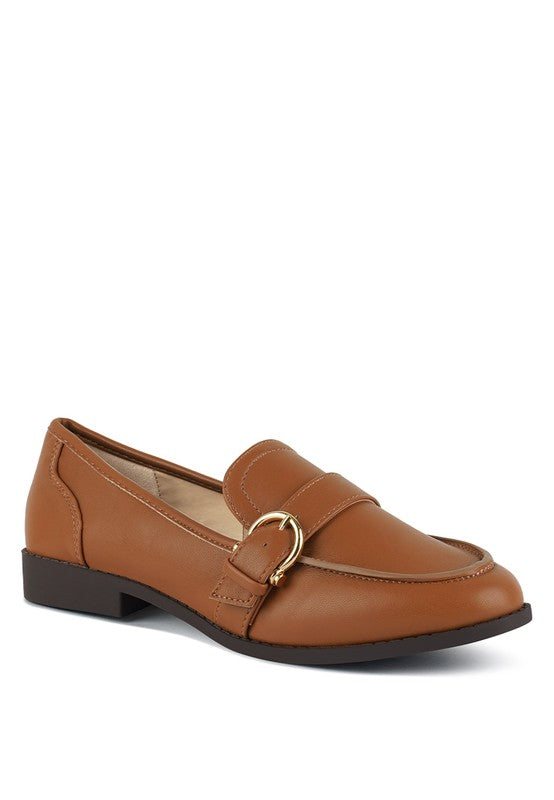 Sheboss Buckle Detail Loafers - Tigbul's Variety Fashion Shop