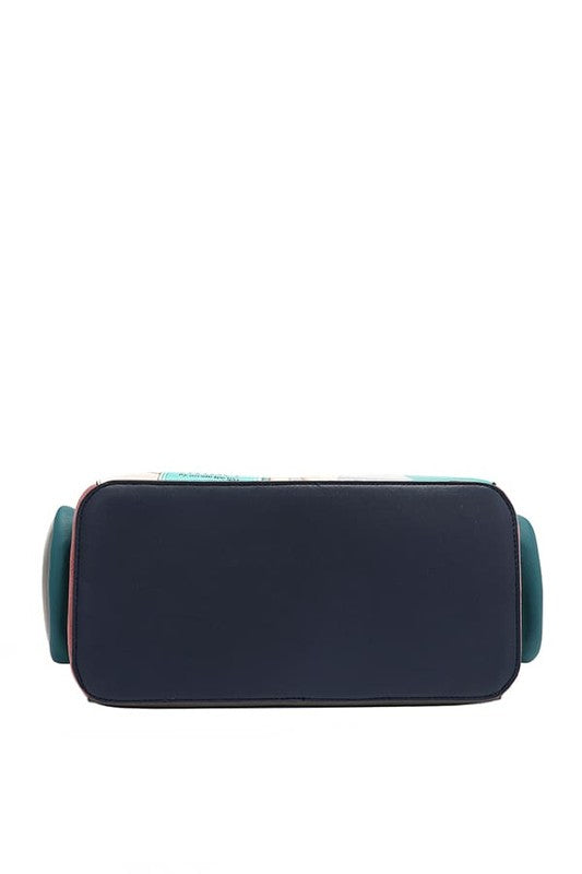 Nicole Lee USA Eco-Leather Handbag with Side Pockets - Tigbul's Variety Fashion Shop