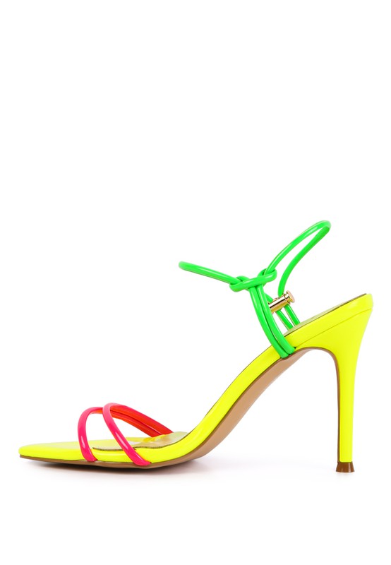 HIGH PORCH DRAWSTRING BAND HIGH HEELED SANDAL - Tigbul's Variety Fashion Shop
