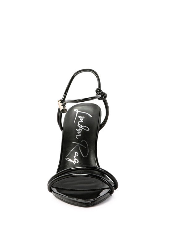 HIGH PORCH DRAWSTRING BAND HIGH HEELED SANDAL - Tigbul's Variety Fashion Shop