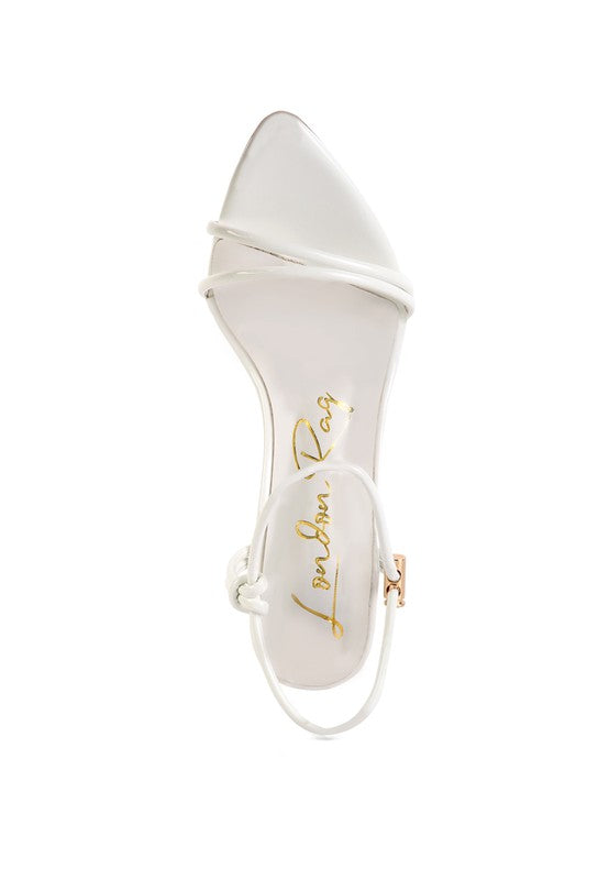 HIGH PORCH DRAWSTRING BAND HIGH HEELED SANDAL - Tigbul's Variety Fashion Shop