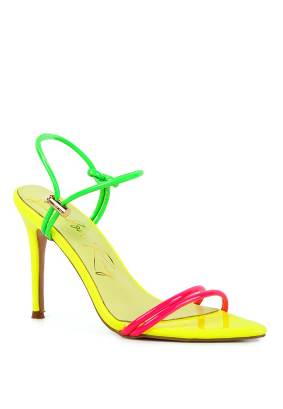 HIGH PORCH DRAWSTRING BAND HIGH HEELED SANDAL - Tigbul's Variety Fashion Shop