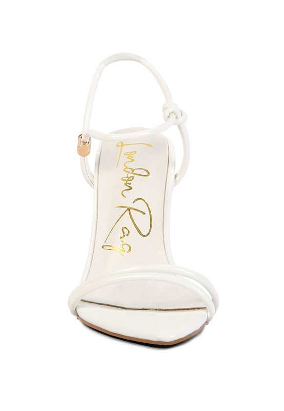 HIGH PORCH DRAWSTRING BAND HIGH HEELED SANDAL - Tigbul's Variety Fashion Shop