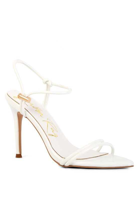 HIGH PORCH DRAWSTRING BAND HIGH HEELED SANDAL - Tigbul's Variety Fashion Shop