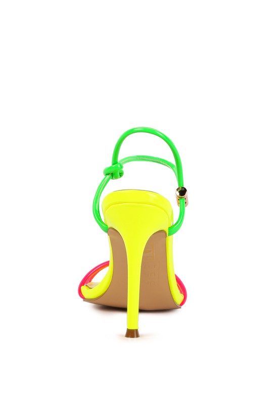 HIGH PORCH DRAWSTRING BAND HIGH HEELED SANDAL - Tigbul's Variety Fashion Shop