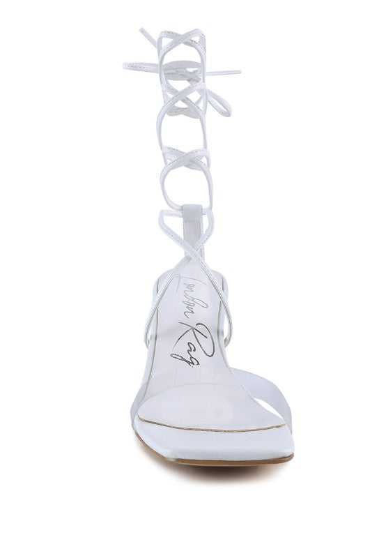 HIGH CULT STRAPPY TIE-UP BLOCK HEELS - Tigbul's Variety Fashion Shop