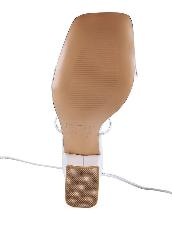 HIGH CULT STRAPPY TIE-UP BLOCK HEELS - Tigbul's Variety Fashion Shop