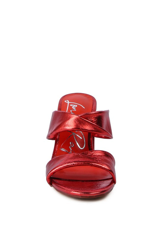 High Block Heel Double Strap Sandals - Tigbul's Variety Fashion Shop