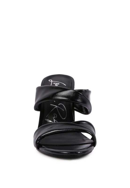 High Block Heel Double Strap Sandals - Tigbul's Variety Fashion Shop