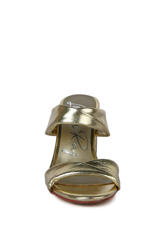 High Block Heel Double Strap Sandals - Tigbul's Variety Fashion Shop