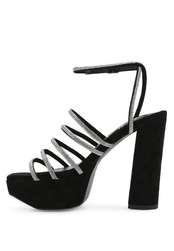 Tricks High Block Heel Sandals - Tigbul's Variety Fashion Shop