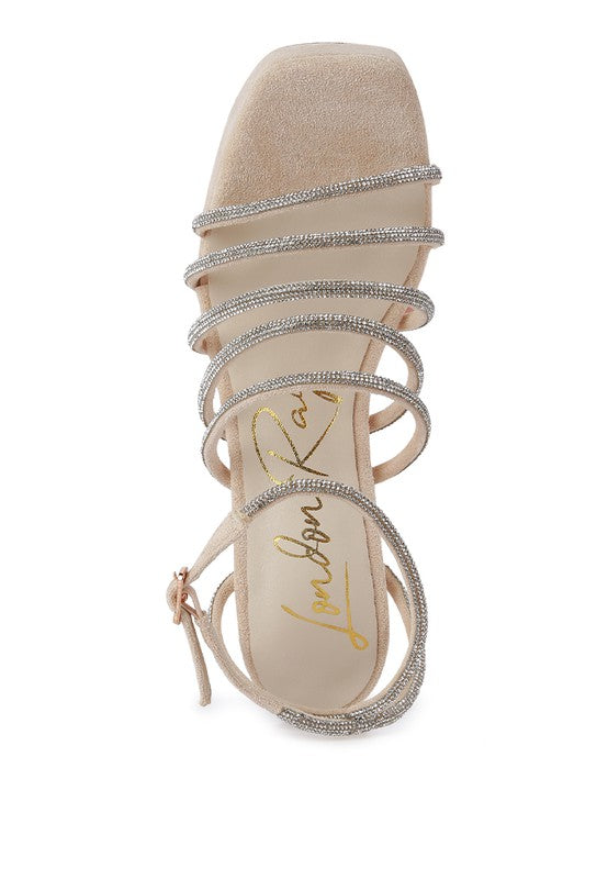 Tricks High Block Heel Sandals - Tigbul's Variety Fashion Shop