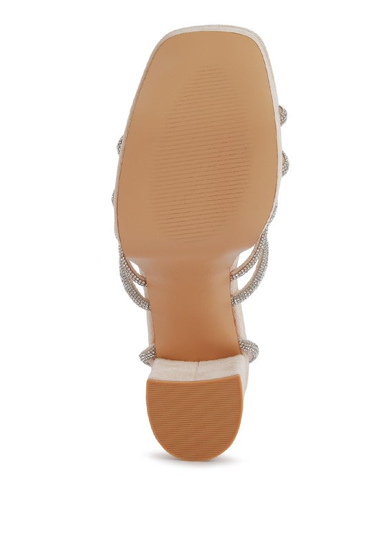 Tricks High Block Heel Sandals - Tigbul's Variety Fashion Shop