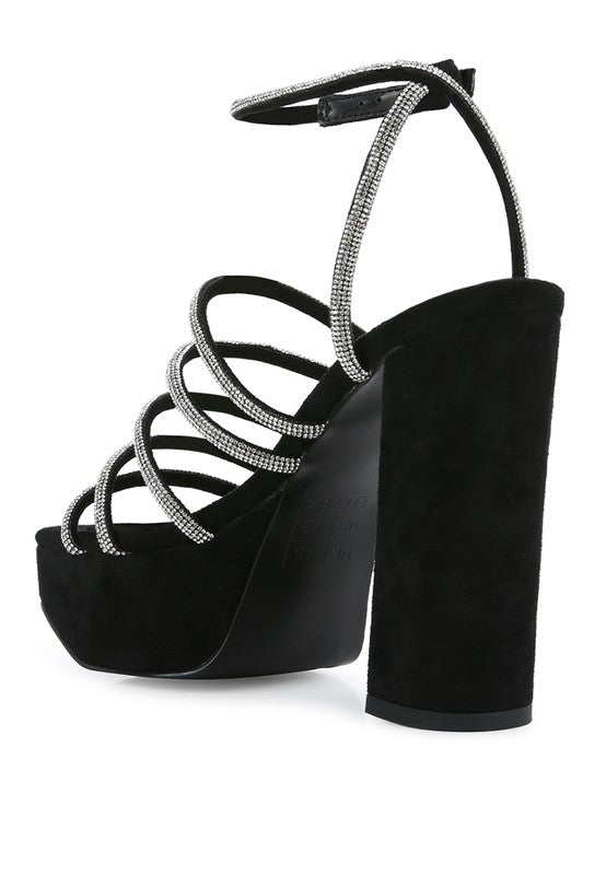 Tricks High Block Heel Sandals - Tigbul's Variety Fashion Shop