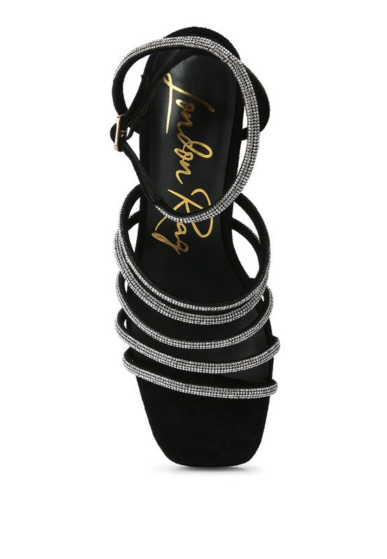 Tricks High Block Heel Sandals - Tigbul's Variety Fashion Shop