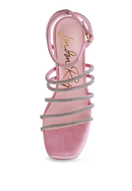 Tricks High Block Heel Sandals - Tigbul's Variety Fashion Shop