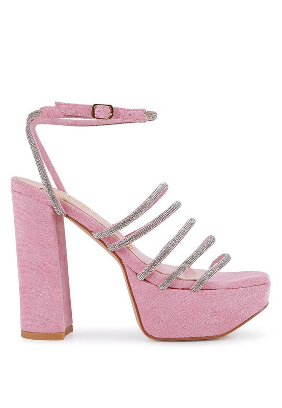 Tricks High Block Heel Sandals - Tigbul's Variety Fashion Shop