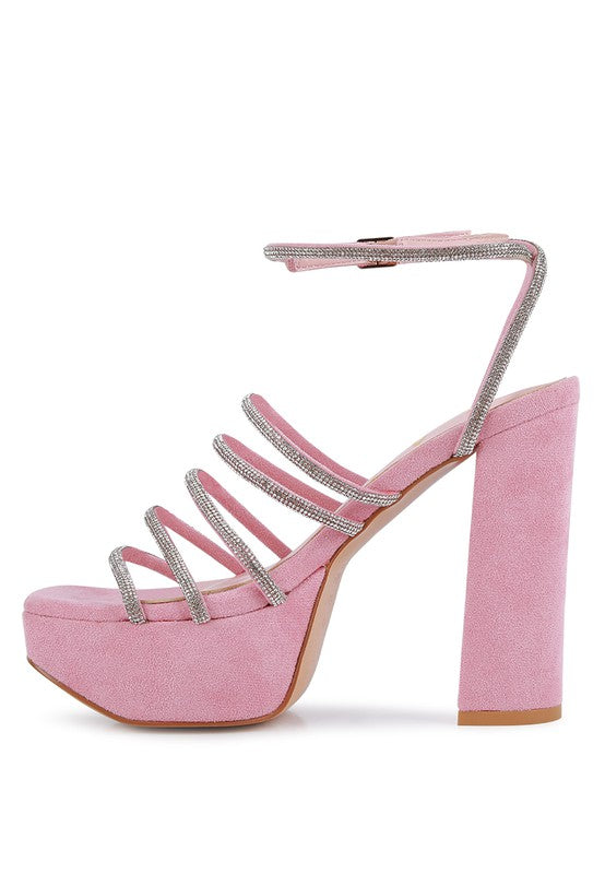Tricks High Block Heel Sandals - Tigbul's Variety Fashion Shop