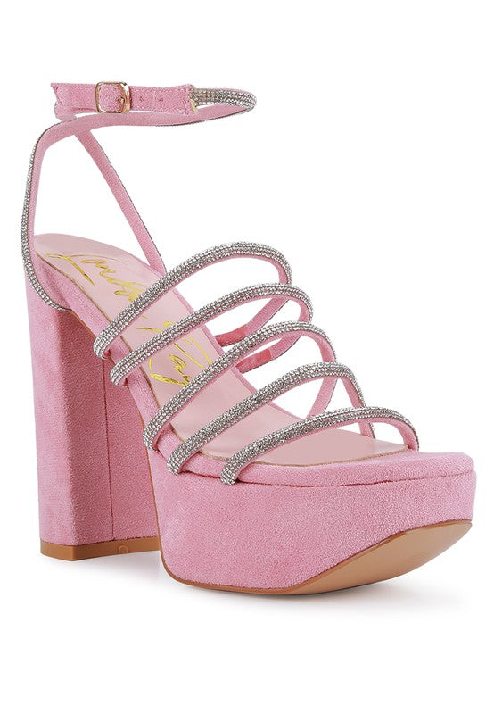 Tricks High Block Heel Sandals - Tigbul's Variety Fashion Shop