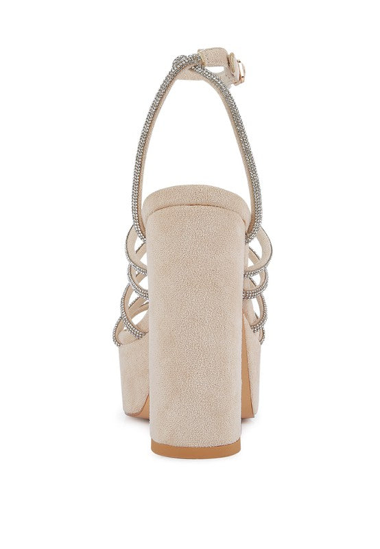 Tricks High Block Heel Sandals - Tigbul's Variety Fashion Shop