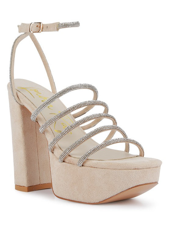 Tricks High Block Heel Sandals - Tigbul's Variety Fashion Shop
