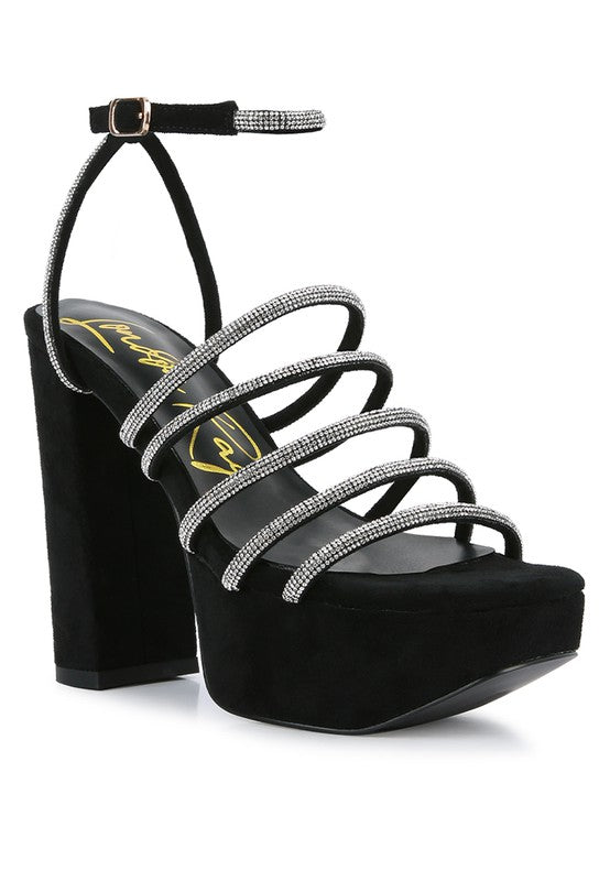 Tricks High Block Heel Sandals - Tigbul's Variety Fashion Shop