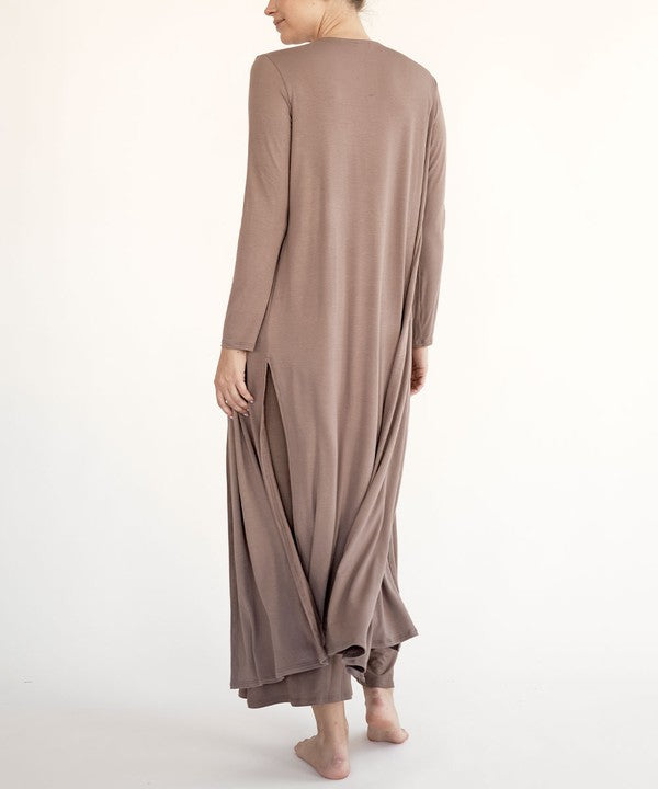 BAMBOO MAXI LONG CARDIGAN - Tigbul's Variety Fashion Shop