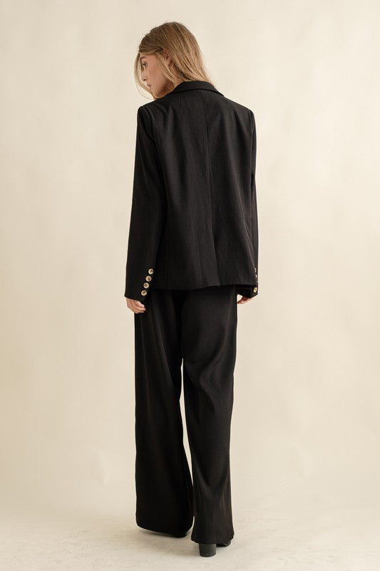 DOUBLE BUTTON BLAZER JACKET - Tigbul's Variety Fashion Shop