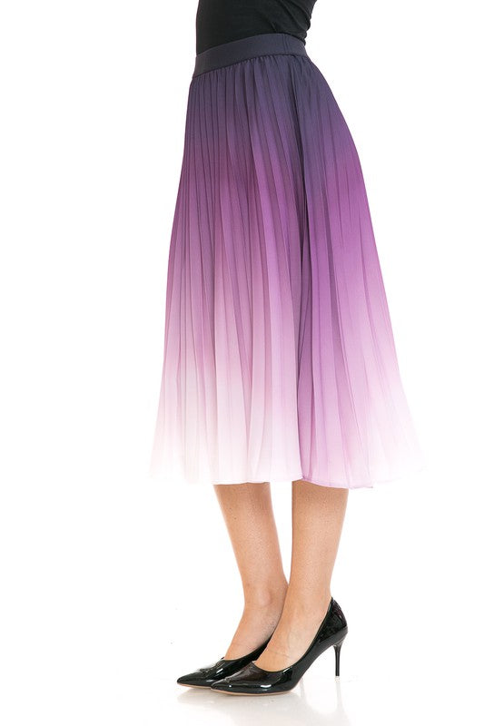 Women's High Waist Pleated A-Line Swing - Tigbul's Variety Fashion Shop