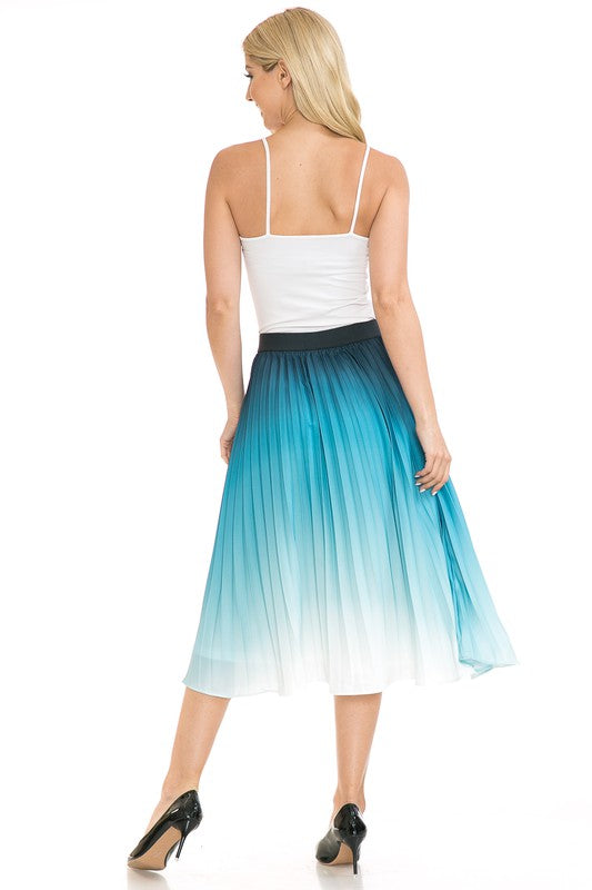 Women's High Waist Pleated A-Line Swing - Tigbul's Variety Fashion Shop
