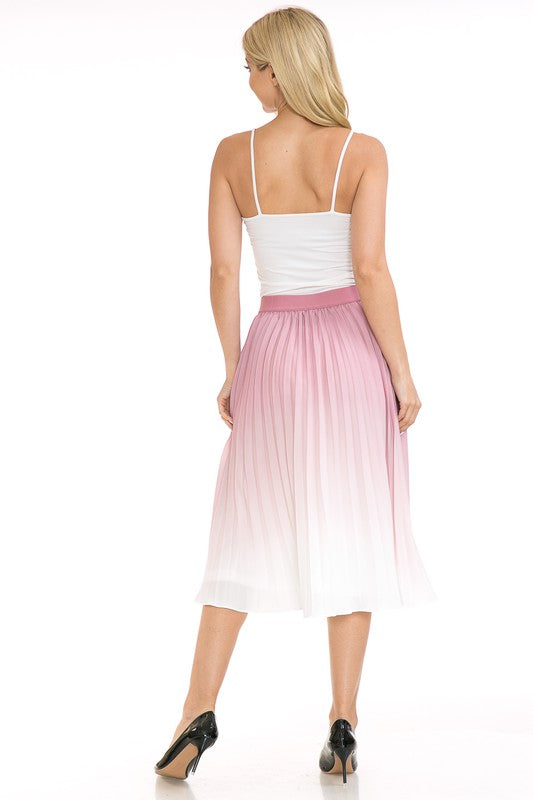 Women's High Waist Pleated A-Line Swing - Tigbul's Variety Fashion Shop
