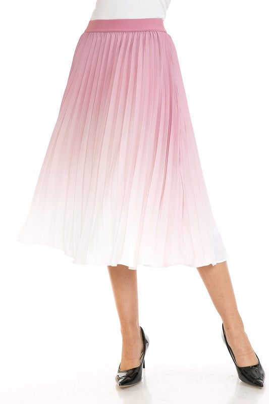 Women's High Waist Pleated A-Line Swing - Tigbul's Variety Fashion Shop