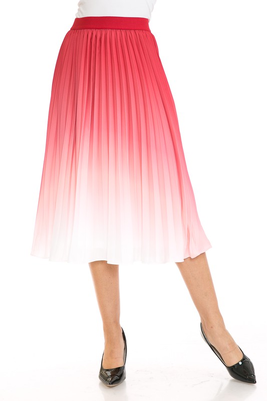 Women's High Waist Pleated A-Line Swing - Tigbul's Variety Fashion Shop