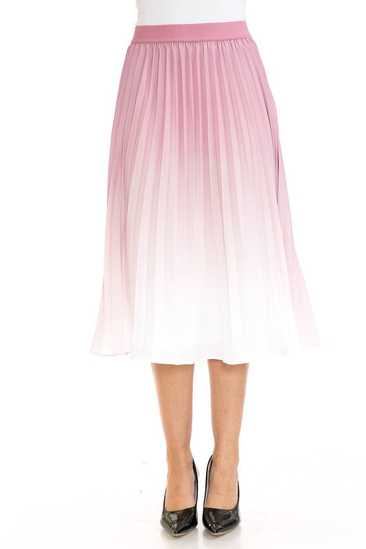Women's High Waist Pleated A-Line Swing - Tigbul's Variety Fashion Shop