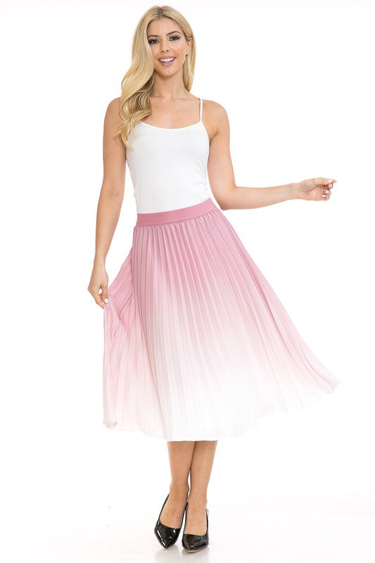Women's High Waist Pleated A-Line Swing - Tigbul's Variety Fashion Shop