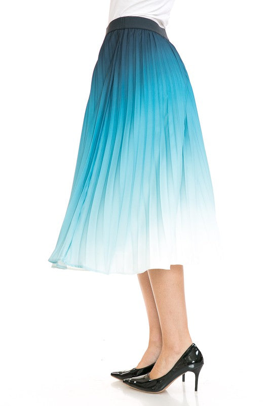 Women's High Waist Pleated A-Line Swing - Tigbul's Variety Fashion Shop