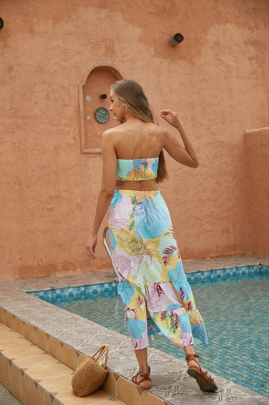 Womens 2pcs Long Skirt Set - Tigbul's Variety Fashion Shop