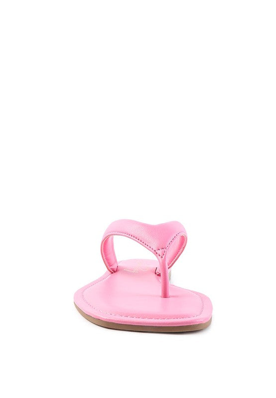 RERA SQUARE TOE THONG FLATS - Tigbul's Variety Fashion Shop