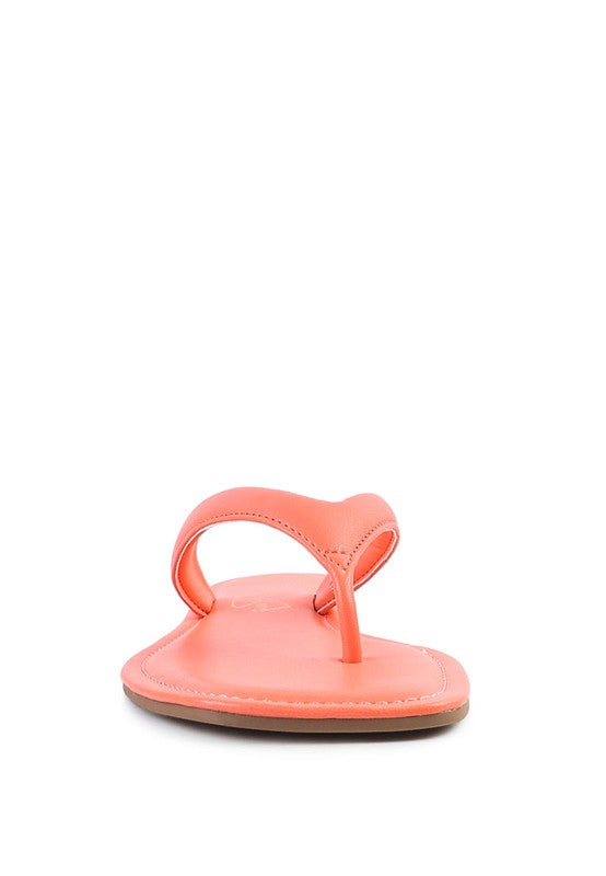 RERA SQUARE TOE THONG FLATS - Tigbul's Variety Fashion Shop