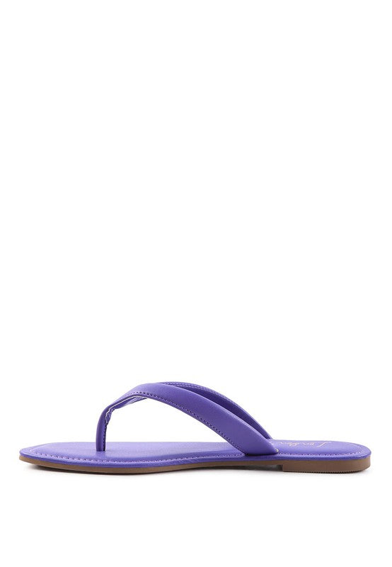 RERA SQUARE TOE THONG FLATS - Tigbul's Variety Fashion Shop