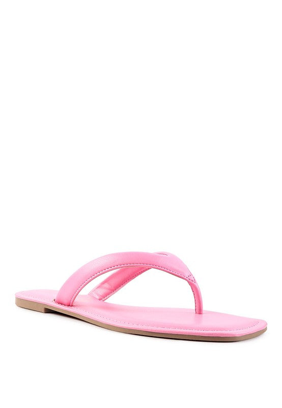 RERA SQUARE TOE THONG FLATS - Tigbul's Variety Fashion Shop