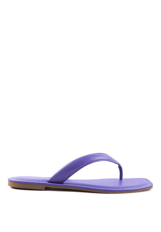 RERA SQUARE TOE THONG FLATS - Tigbul's Variety Fashion Shop