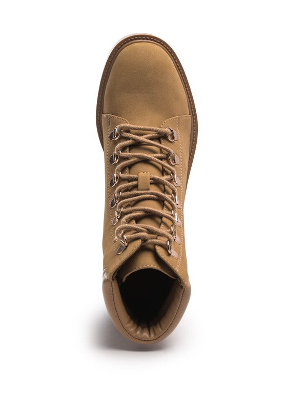 SHIRLY SOFT LEATHER LACE-UP BOOTS - Tigbul's Variety Fashion Shop