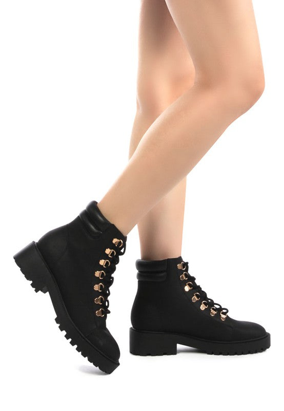 SHIRLY SOFT LEATHER LACE-UP BOOTS - Tigbul's Variety Fashion Shop