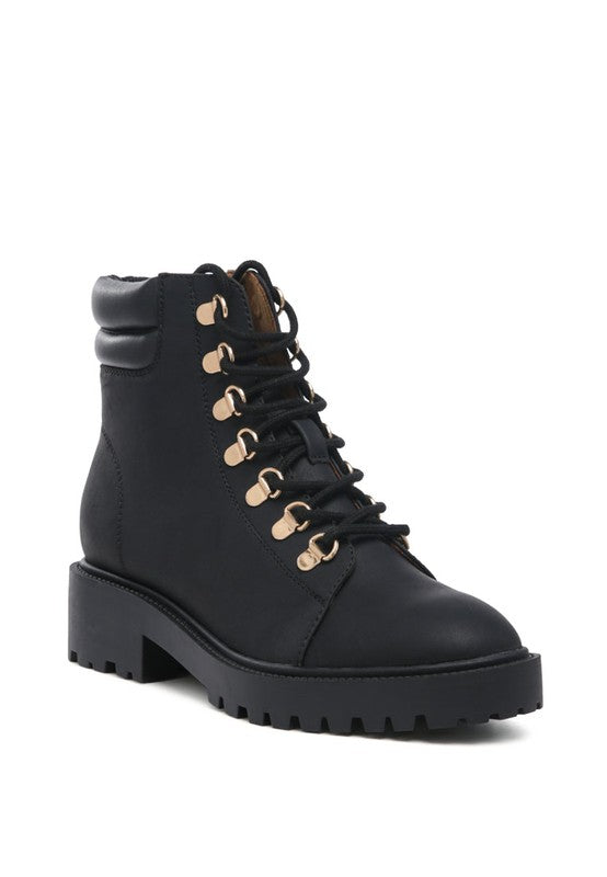SHIRLY SOFT LEATHER LACE-UP BOOTS - Tigbul's Variety Fashion Shop