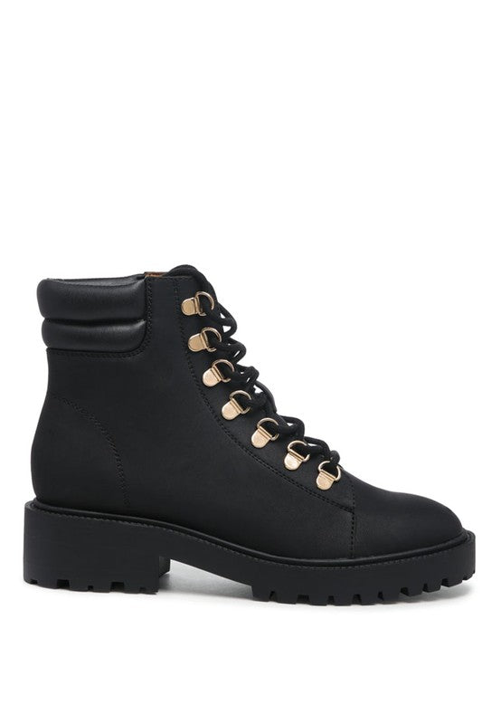 SHIRLY SOFT LEATHER LACE-UP BOOTS - Tigbul's Variety Fashion Shop